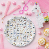 Oude Egyptische farao Hieroglyphs Papieren Bordje (Feest)