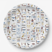 Oude Egyptische farao Hieroglyphs Papieren Bordje (Voorkant)