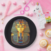 Oude Egyptische Farao King Tutankhamun Papieren Bordje (Feest)