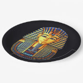 Oude Egyptische Farao King Tutankhamun Papieren Bordje (Gekanteld)