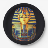 Oude Egyptische Farao King Tutankhamun Papieren Bordje (Voorkant)