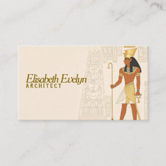 Oude Egyptische Farao Minimalistische Kunst Visitekaartje