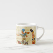 Oude Egyptische Farao Ramses II Paarden papyrus Espresso Kop (Rechts)