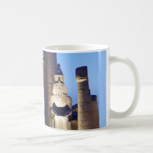 Oude Egyptische Farao Ramses Reuzenstandbeeld Karn Koffiemok