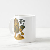 Oude Egyptische Farao Symbolen Koffiemok (Voorkant links)