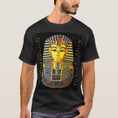 Oude Egyptische Farao Tutankhamun Gold Mask T-S T-shirt (Voorkant)