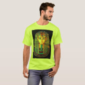 Oude Egyptische Farao Tutankhamun Gold Mask T-shirt (Voorkant volledig)