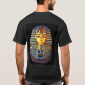 Oude Egyptische Farao Tutankhamun Gold Mask T-shirt (Achterkant)