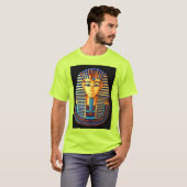 Oude Egyptische Farao Tutankhamun Gold Mask T-shirt (Voorkant volledig)