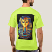 Oude Egyptische Farao Tutankhamun Gold Mask T-shirt (Achterkant)