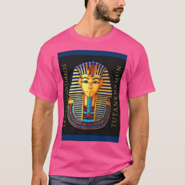 Oude Egyptische Farao Tutankhamun Gold Mask T- T-shirt