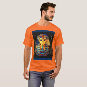 Oude Egyptische Farao Tutankhamun Gold Mask T- T-shirt