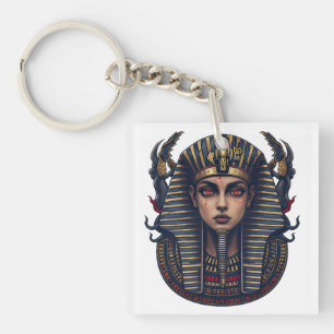 Oude Egyptische Farao Zombie Griezelige Halloween  Sleutelhanger