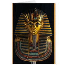 Oude Egyptische faraomasker, kunst van de gouden K