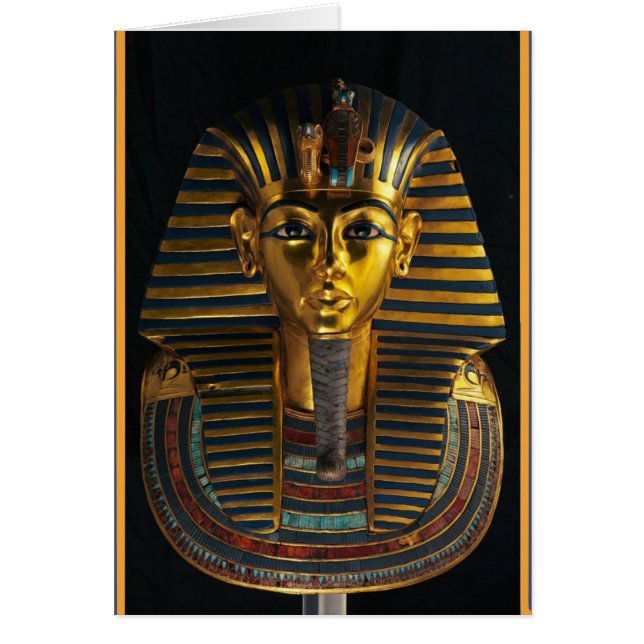 Oude Egyptische faraomasker, kunst van de gouden K (Voorkant)