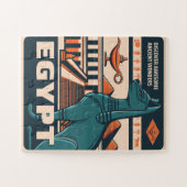 Oude Egyptische faraonic Legpuzzel (Horizontaal)