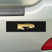 Oude Egyptische figuur Bumpersticker (Op auto)
