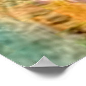 Oude Egyptische fresco met een kat Poster (Hoek)