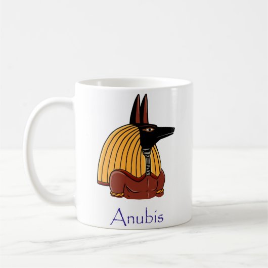 Oude Egyptische God Anubis (genoemd) Koffiemok (Links)