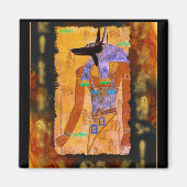Oude Egyptische god Anubis Gift Range Magneet (Voorkant)
