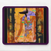 Oude Egyptische god Anubis Gift Range Muismat (Voorkant)