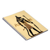 Oude Egyptische God Anubis Notitieboek (Rechterzijde)