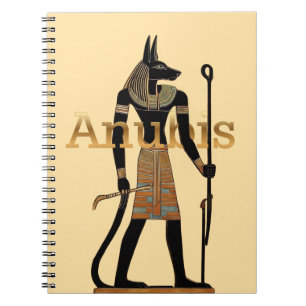 Oude Egyptische God Anubis Notitieboek