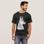 Oude Egyptische god Anubis Oog van Horus Kemet Egy T-shirt (Voorkant volledig)