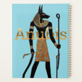 Oude Egyptische God Anubis Planner (Achterkant)