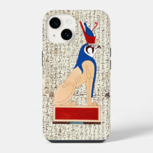 Oude Egyptische God Horus Hiërogliefen Ontwerp iPhone 14 Hoesje