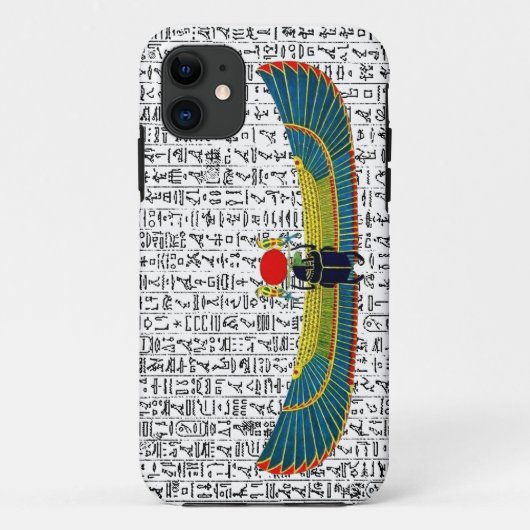 Oude Egyptische God Scarab hiërogliefen ontwerp Case-Mate iPhone Case (Achterkant)