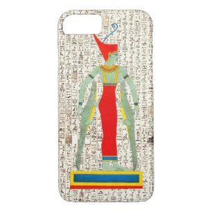 Oude Egyptische God Sobek hiërogliefen ontwerp ca iPhone 8/7 Hoesje