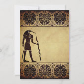 Oude Egyptische God Thoth gouden bruiloft Kaart (Achterkant)
