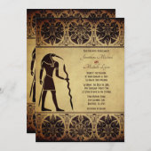 Oude Egyptische God Thoth gouden bruiloft Kaart (Voorkant / Achterkant)