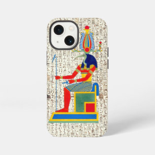 Oude Egyptische God Thoth Hiërogliefen Ontwerp iPhone 13 Mini Hoesje