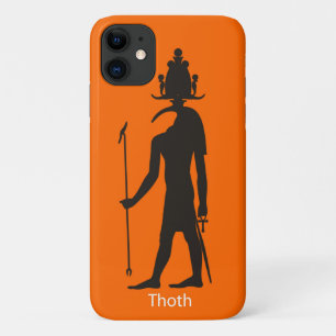 Oude Egyptische God Thoth Silhouette Case-Mate iPhone Case