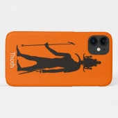 Oude Egyptische God Thoth Silhouette Case-Mate iPhone Case (Achterkant (horizontaal))