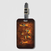 Oude Egyptische goden Bagagelabel (Voorkant (verticaal))