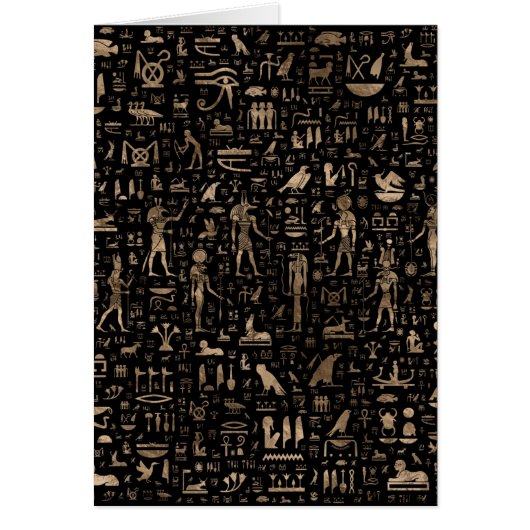 Oude Egyptische goden en hiërogliefen (Voorkant)