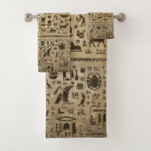 Oude Egyptische goden en hiërogliefen Bad Handdoek (Insitu)