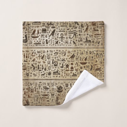 Oude Egyptische goden en hiërogliefen Bad Handdoek (Wasdoekje)