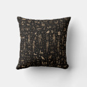 Oude Egyptische goden en hiërogliefen Kussen (Achterkant)