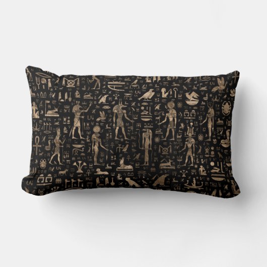 Oude Egyptische goden en hiërogliefen Kussen (Voorkant)