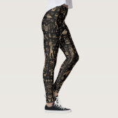 Oude Egyptische goden en hiërogliefen Leggings (Rechts)