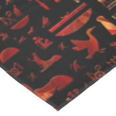 Oude Egyptische goden en hiërogliefen - Rode marme Tafelkleed (Gekanteld)