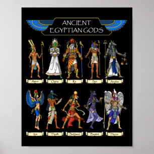 Oude Egyptische goden Poster