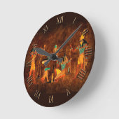 Oude Egyptische goden Ronde Klok (Hoek)