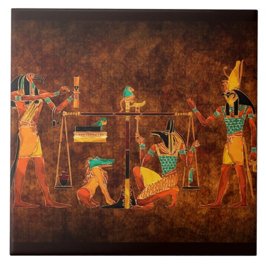 Oude Egyptische goden Tegeltje (Voorkant)