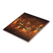 Oude Egyptische goden Tegeltje (Zijkant)