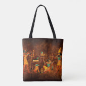 Oude Egyptische goden Tote Bag (Achterkant)